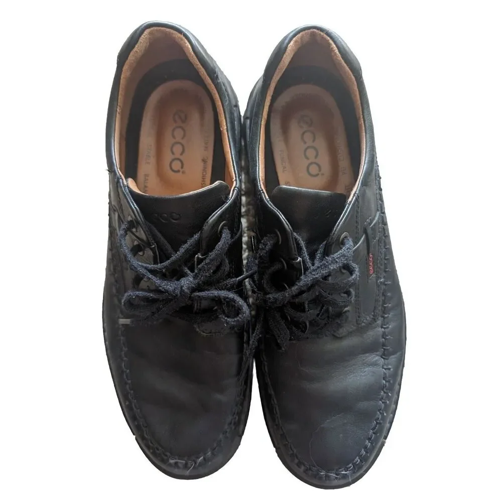 Ecco black leather
